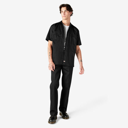 Camisa de trabajo de manga corta Dickies, Negra, 4X