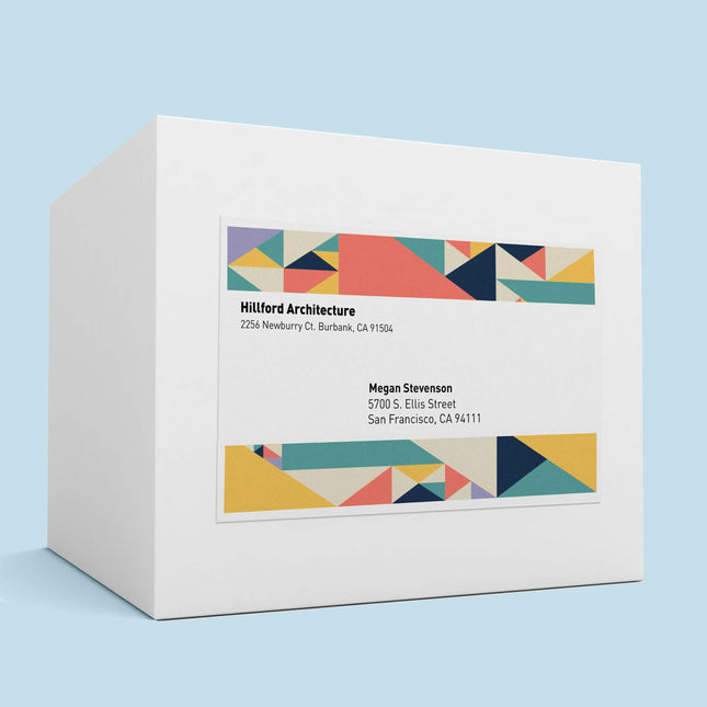 Avery Matte White Rectangle Labels with Sure Feed, 10" x 7.5", 100 Matte White Printable Labels