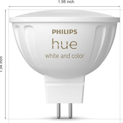 Philips Hue MR16 Smart LED Bulb White and Colour Ambient (2 Pack)