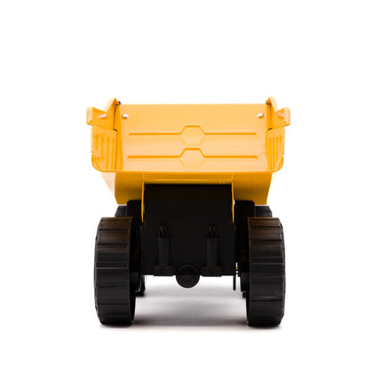 CAT Construction, Real Steel Max Dump Truck 12" - Heavy Duty Steel Construction Toy with Realistic Working Dump Bed – Durable Vehicle for Indoor & Outdoor Play – Ages 3+, Yellow
