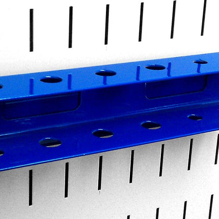Wall Control ASM-SD-008 BU Pegboard Screwdriver Holder Bracket Slotted Metal Pegboard Accessory for Wall Control Pegboard Only, Blue