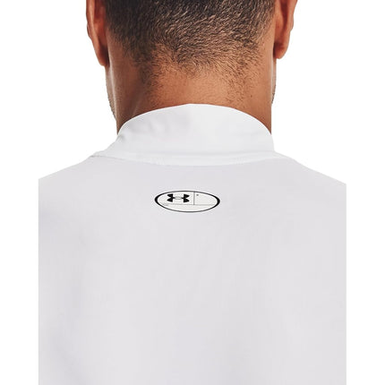 Under Armour UA HG Armour Comp Mock SL - Sleeveless - Tops - White/Black - Size: LG