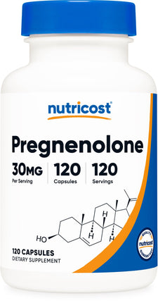 Nutricost Pregnenolone 30mg, 120 Capsules - Non-GM