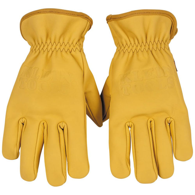 Klein Tools 60605 Work Gloves, Premium Cowhide Lea