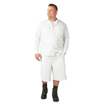 Dickies Men's Long-Sleeve Work Shirt, Military Gre
