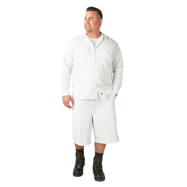 Dickies Men's Long-Sleeve Work Shirt, Military Gre