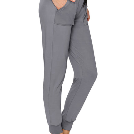 Pantalones de chándal deportivos para mujer ALWAYS - Suaves, elásticos, ligeros, con cordones y bolsillos oblicuos, color carbón, talla XL