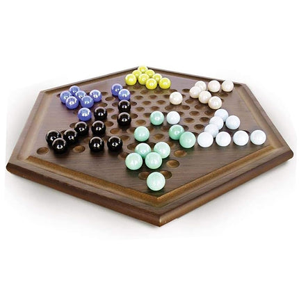 Craftsman Deluxe Chinese Checkers Set - 6 Player Game, Age 12+