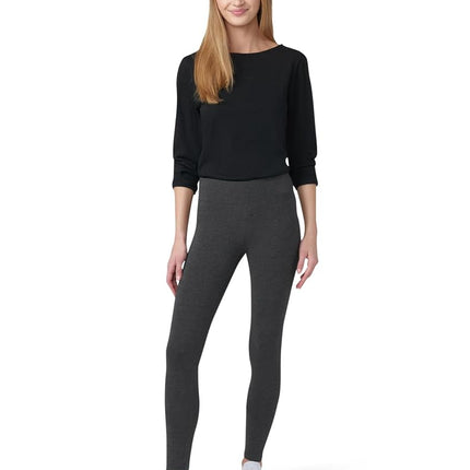 HUE Women's U12665 Leggings, Graphite Heather, XS