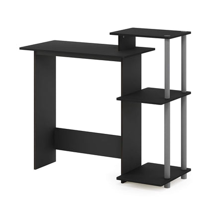 Furinno Efficient Home Laptop Notebook Computer Desk, Study Desk, Writing Desk, Black/Grey