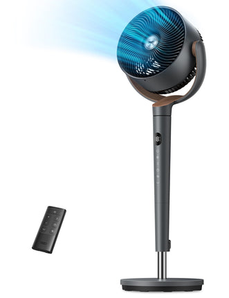 Dreo Fan for Bedroom, 120� Oscillating Standing Fa