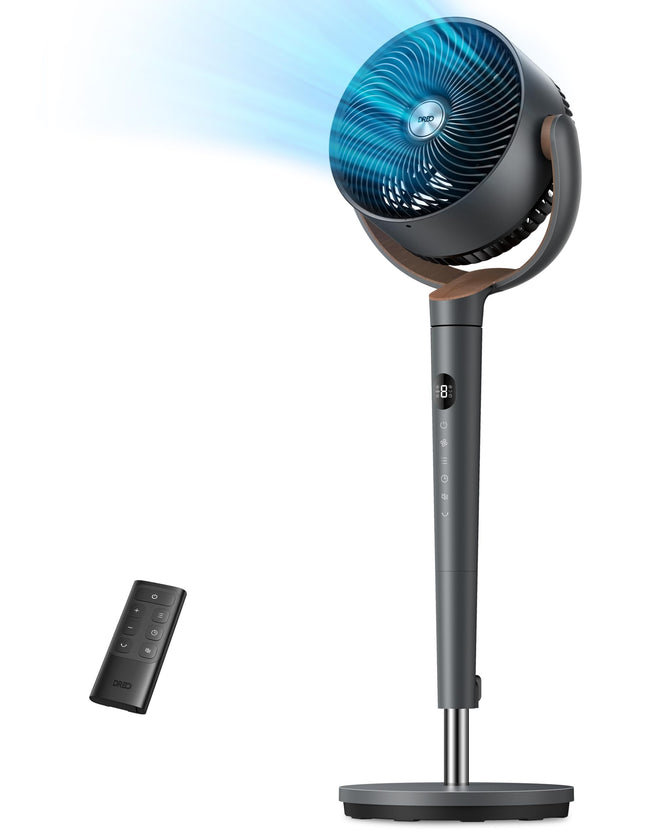 Dreo Fan for Bedroom, 120� Oscillating Standing Fa