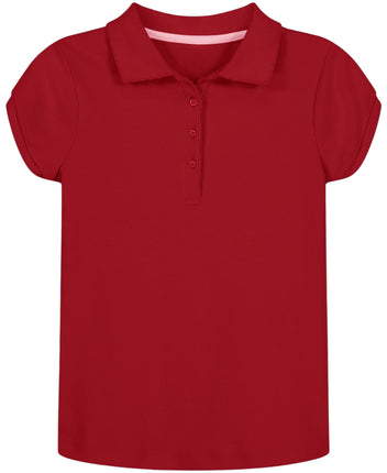 Nautica Girls' School Uniform Short Sleeve Polo Sh