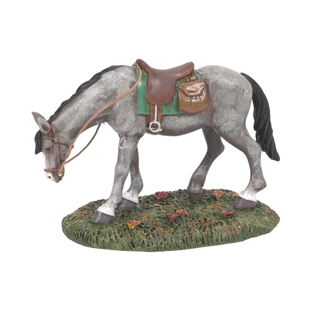 Department 56 Snow Village Halloween Accessories Gunpowder The Horse Figurine, 3.2 Inch, Multicolor