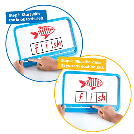 hand2mind Elkonin Boxes Magnetic Dry-Erase Board Set, Phonemic Awareness, Letter Sounds, Speech Therapy Materials, Phonics for Kindergarten, Toys that Help with Speech, Speech Therapy Tools