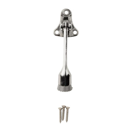National Hardware N273-532 4 Kickdown Door Stop Sc, Satin Chrome