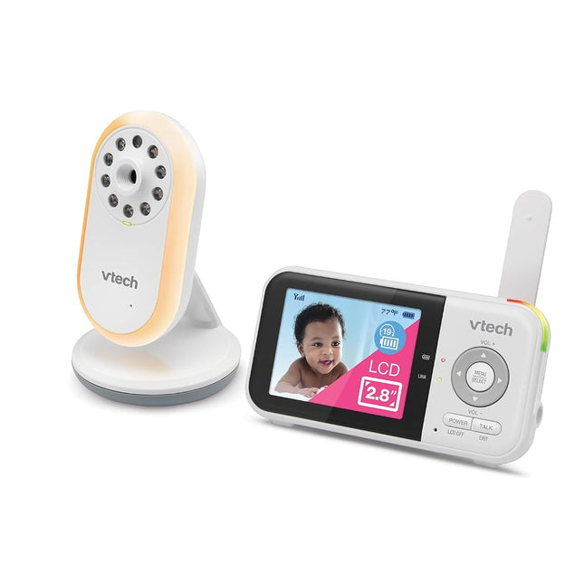 VTech VM3258 2.8" Digital Video Baby Monitor with Night-Light, Two-Way Audio, and Temperature Sensor