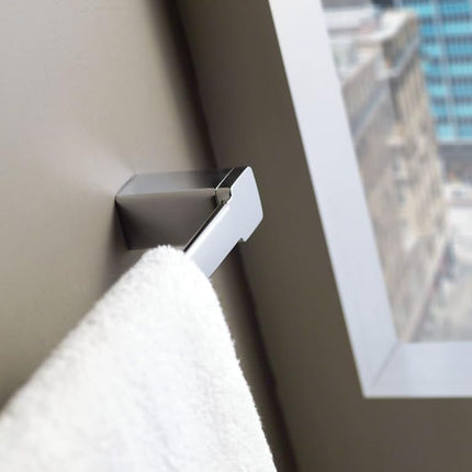 Moen YB8824CH Barre porte-serviettes simple 90 Degree Modern de 24 po, chrome
