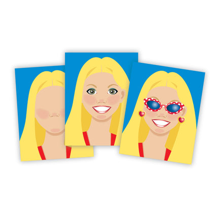Make a Face Fashion Faces sticker pads - 250 stickers per Pack [Jan 01, 2013]