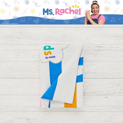Franco Ms. Rachel Kids Super Soft Cotton Bath/Pool/Beach Towel, 58 in x 28 in, (Officially Licensed Product)
