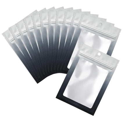 Arsmat 100 Pcs Resealable Mylar Ziplock Food Stora