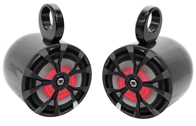 (2) Rockville RKL80MB 8" 900 Watt Marine Wakeboard