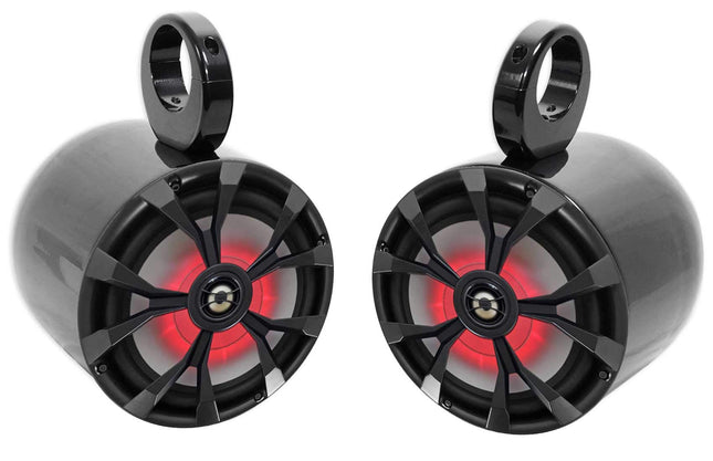 (2) Rockville RKL80MB 8" 900 Watt Marine Wakeboard