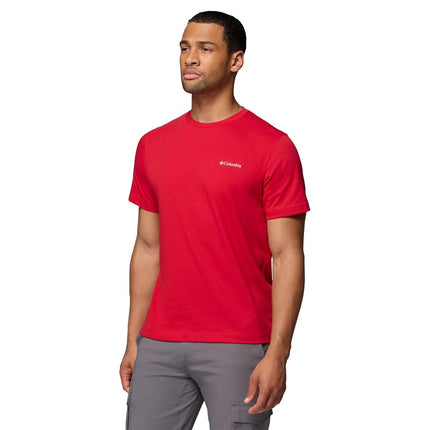 Columbia Men's Thistletown Hills Short Sleeve Hiking Shirt, Mountain Red, XXL