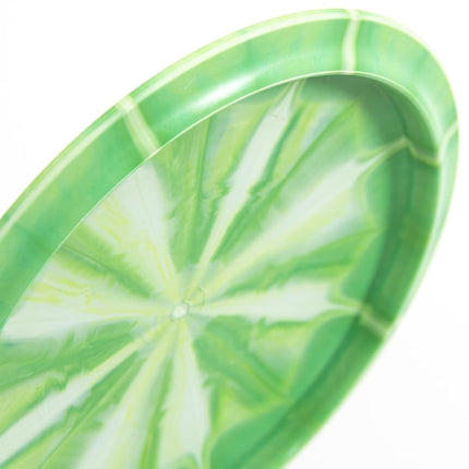 Latitude 64 Retro Burst River | Disc Golf Fairway Driver | Easy-to-Throw Disc Golf Driver for Beginners | Straight Flying | 170g+ Frisbee Disc | Unique Burst Patterns | Color Will Vary, Green