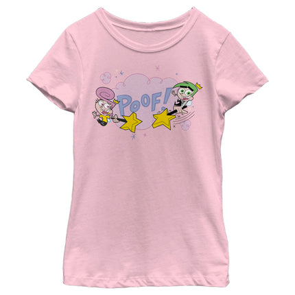 Nickelodeon Girls' Cosmo and Wanda Poof T-Shirt, L