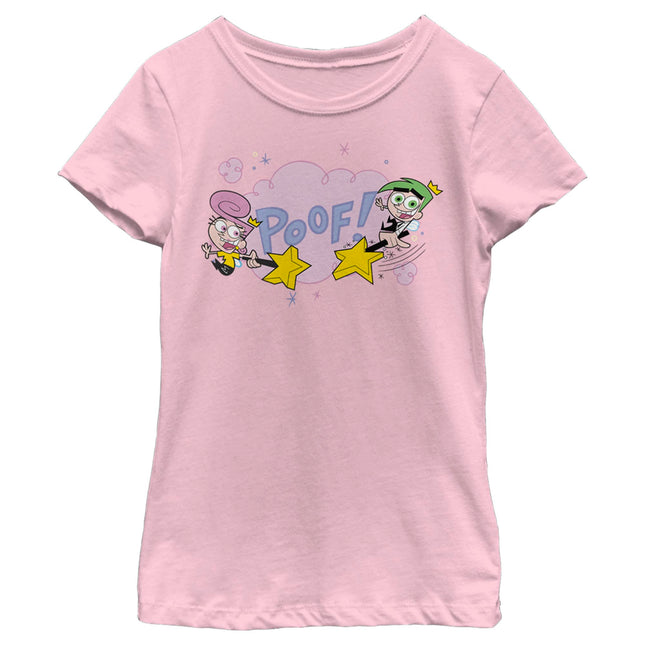 Nickelodeon Girls' Cosmo and Wanda Poof T-Shirt, L