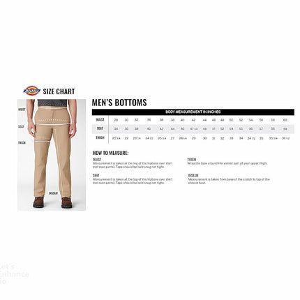 Dickies Men's Original 874 Work Utility Pants, Black, 34W / 32L