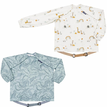 BIBaDO Long Sleeve Waterproof Baby Bib, Serengeti 