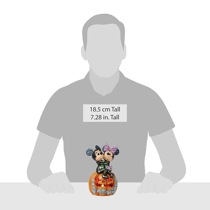 Disney Traditions 6016596 Mickey & Minnie Scaled Skeletons Halloween
