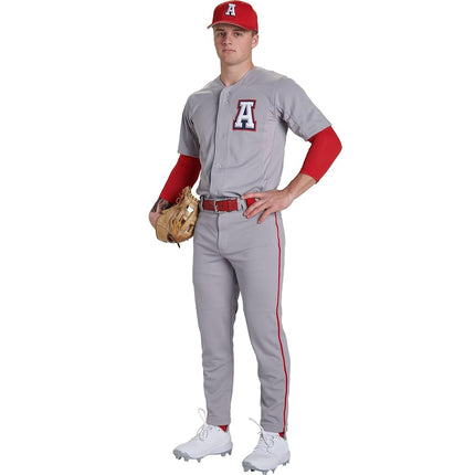 CHAMPRO Boys' Triple Crown 2.0 Tapered Bottom Baseball Pants with Braid Grey, Black