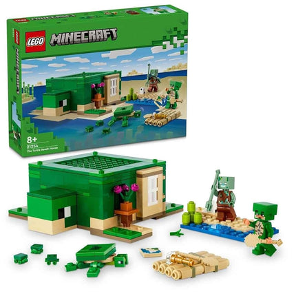 LEGO Minecraft The Turtle Beach House Toy with Ani