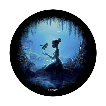 La Princesse Tiana et le Prince Grenouille de Disney et leur scène de grenouille