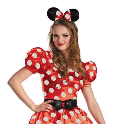 Disguise 58791F Disney Red Minnie Mouse Classic Costume, Extra Large (18-20), XL (18-20)