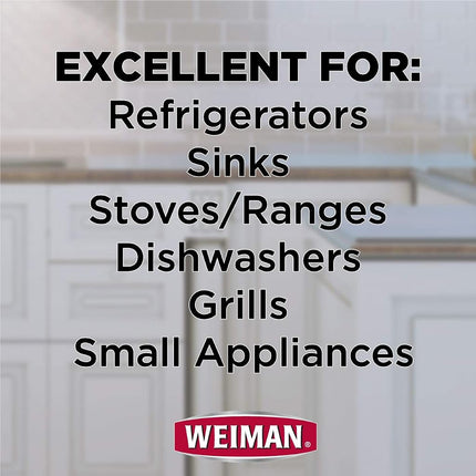 Weiman Stainless Steel Cleaner & Polish, 12 fl oz