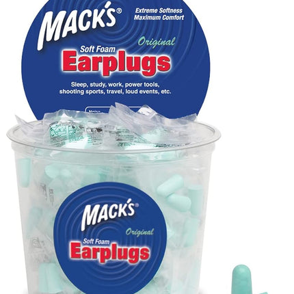 Mack's Original Soft Foam Earplugs -100 Pair - Ind