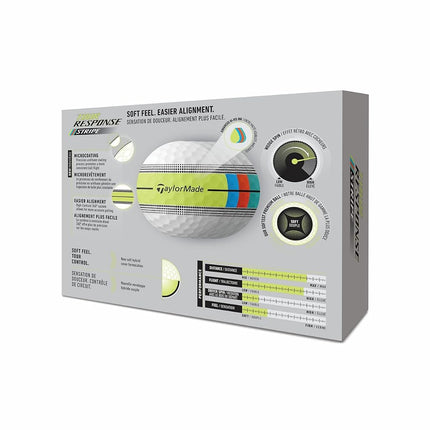 TaylorMade Golf Tour Reaction Stripe Multipack One Dozen