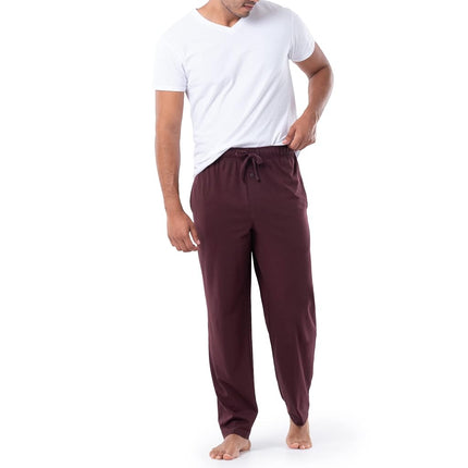 Fruit of the Loom Men's 1-Pack Extended Sizes Jersey Knit Sleep Pant, Dark Red, 3XL Tall