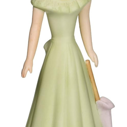 Enesco Growing Up Girls “Brunette Age 15” Porcelain Figurine, 7” Green