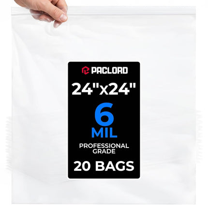 Paclord Extra Large 24" x 24" Gallon Reclosable Po