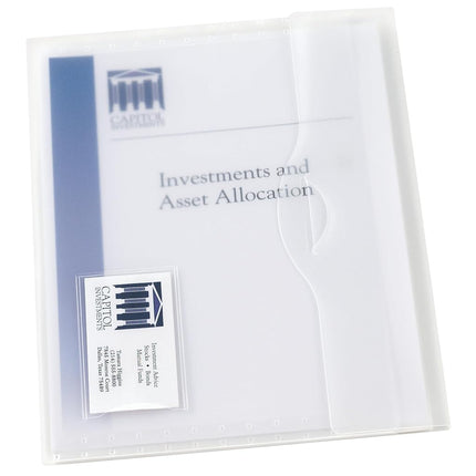 Avery Translucent Document Wallet, Clear Travel Document Organizer, Holds Up to 50 Pages, 12 Wallets (72278)