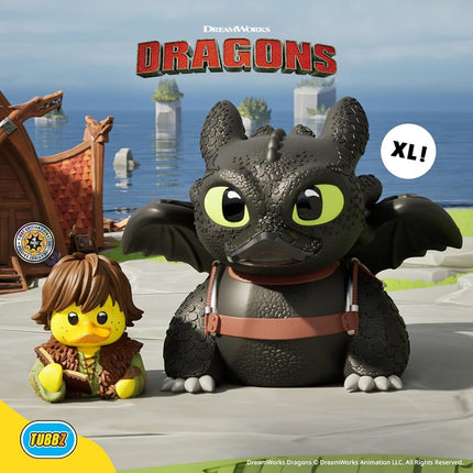 TUBBZ: How to Train Your Dragon Toothless Rubber Duck Collectable Toy 23 cm