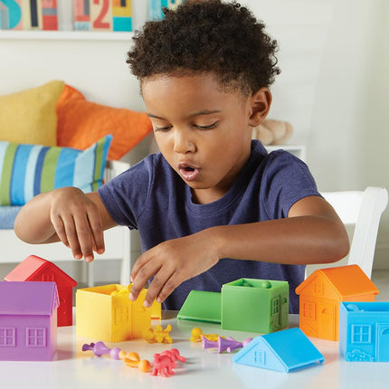 Learning Resources All About Me Sorting Neighborhood, Ages 3+, Toddler Montessori Toy, Develops Social Emotional & Sorting Skills