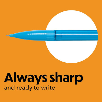 Bic Mechanical Pencils, Xtra Smooth, Bright Edition (Darker Colors, Erases Cleanly), 40-Count
