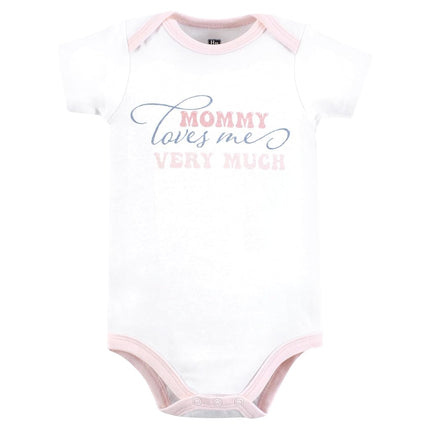 Hudson Baby Bodysuits de algodón unisex para bebé, Toile floral, 3-6 meses