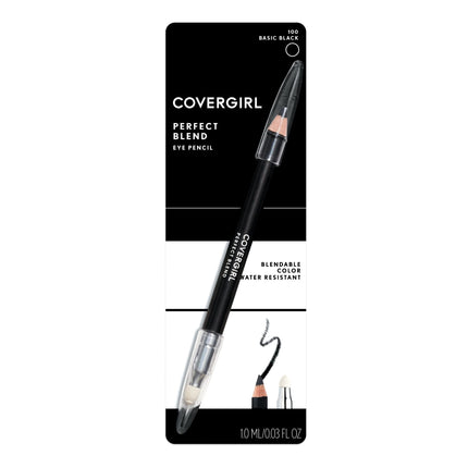 Lápiz de ojos Perfect Blend - 100 Basic Black de CoverGirl para mujer - Lápiz de ojos de 0.3 oz